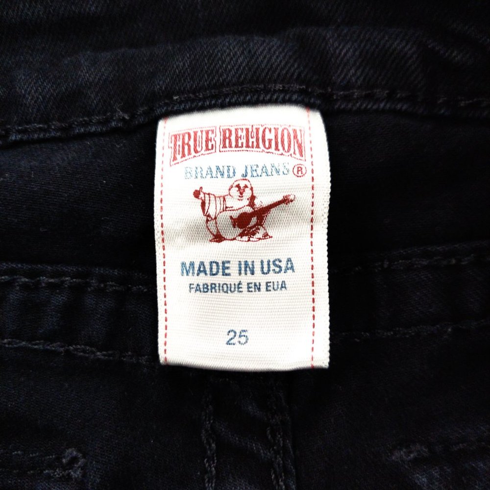 True Religion Jeans Women's 25 Black Skinny Denim - Picture 9 of 10